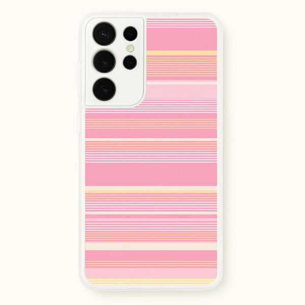 Blush Butter Stripes Phone Case - Galaxy S21 Ultra / Standard