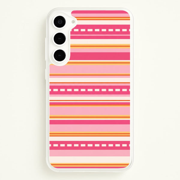 Sunset Stripe Bands Phone Case - Galaxy S23 Plus / Standard