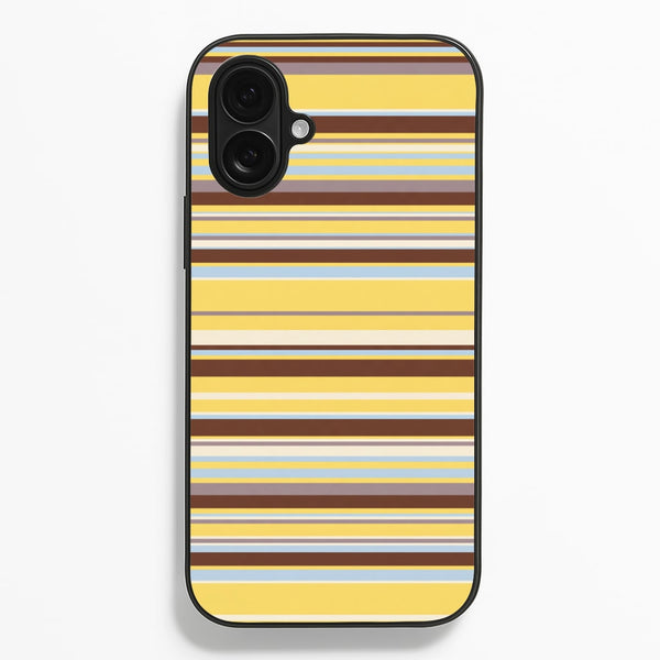 Cocoa Blue Stripe Phone Case - iPhone 16 / Standard
