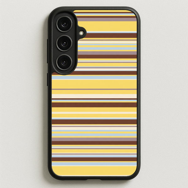 Cocoa Blue Stripe Phone Case - Galaxy S25FE / Standard