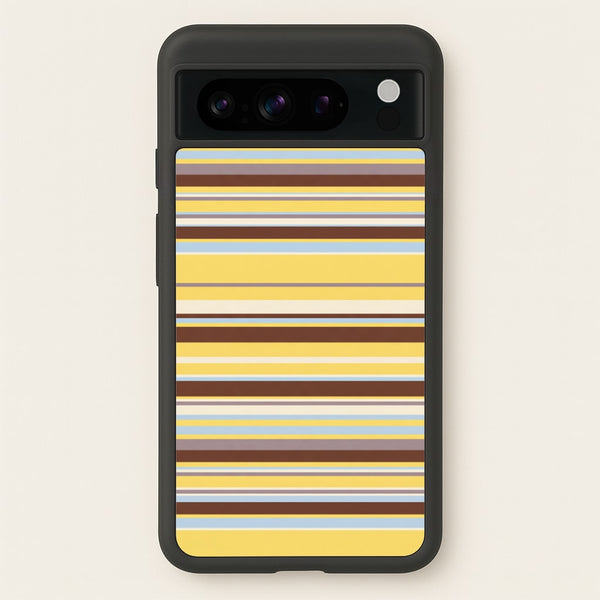 Cocoa Blue Stripe Phone Case - Google Pixel 8 Pro / Standard