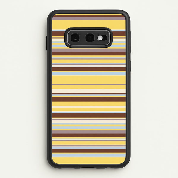 Cocoa Blue Stripe Phone Case - Galaxy S10e / Standard