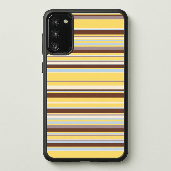 Cocoa Blue Stripe Phone Case - Galaxy S20FE / Standard