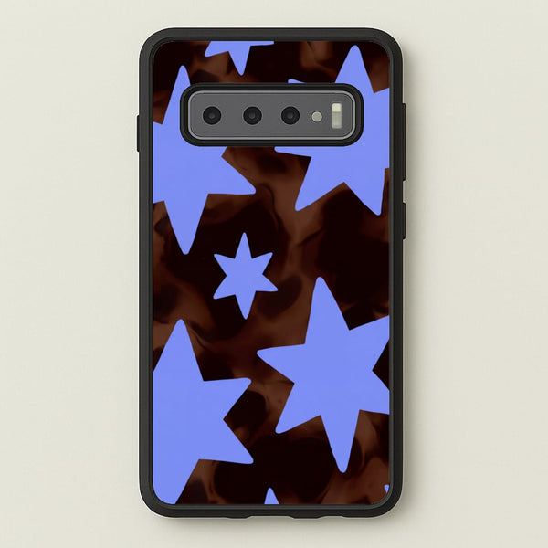 Tortoiseshell Star Scatter Phone Case - Galaxy S10 Plus / Standard