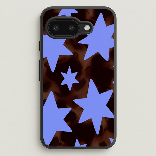 Tortoiseshell Star Scatter Phone Case - Google Pixel 9a / Standard