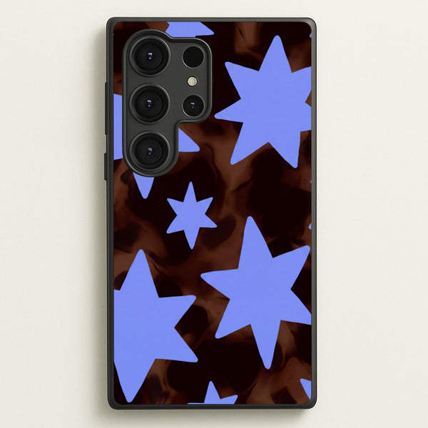 Tortoiseshell Star Scatter Phone Case - Galaxy S25 Ultra / Standard