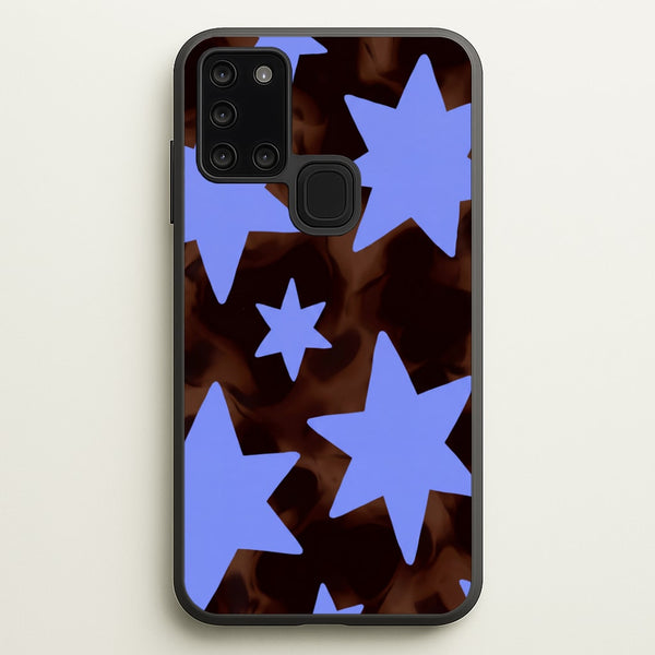 Tortoiseshell Star Scatter Phone Case - Galaxy A21s / Standard