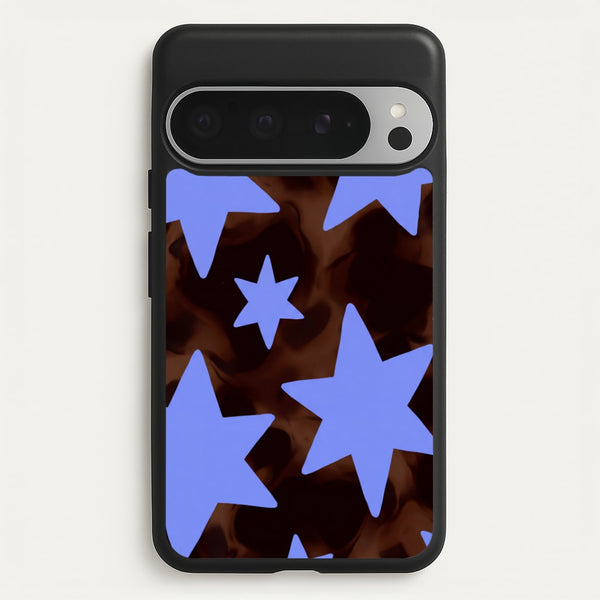 Tortoiseshell Star Scatter Phone Case - Google Pixel 9 Pro XL / Standard