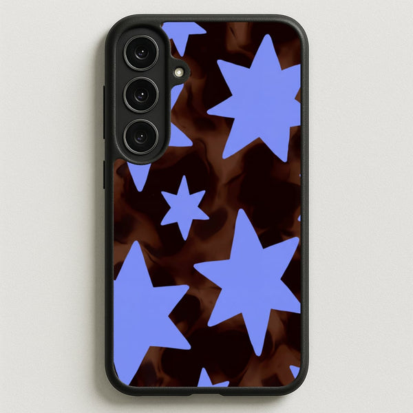 Tortoiseshell Star Scatter Phone Case - Galaxy S25FE / Standard