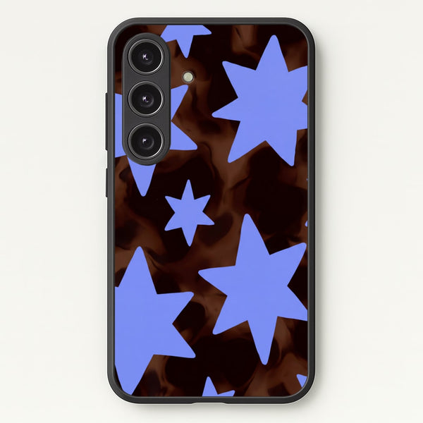 Tortoiseshell Star Scatter Phone Case - Galaxy S24 / Standard