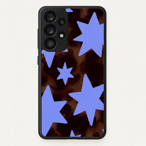 Tortoiseshell Star Scatter Phone Case - Galaxy A53 / Standard