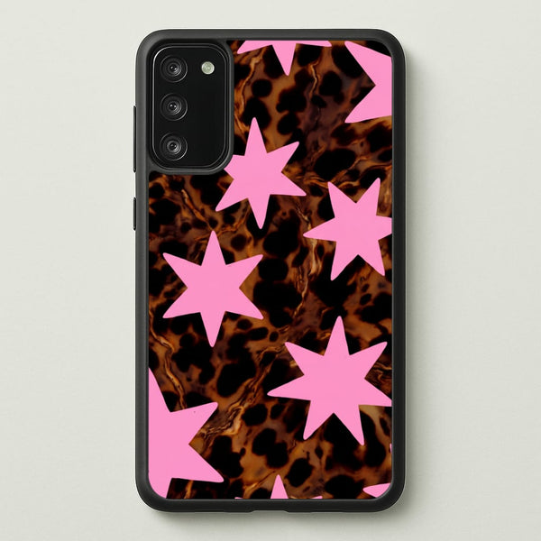 Tortoiseshell Star Scatter - Pink Phone Case - Galaxy S20FE / Standard