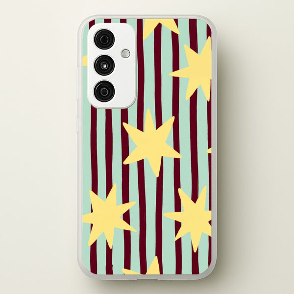 Butter Stars On Stripes Phone Case - Galaxy A35 / Standard