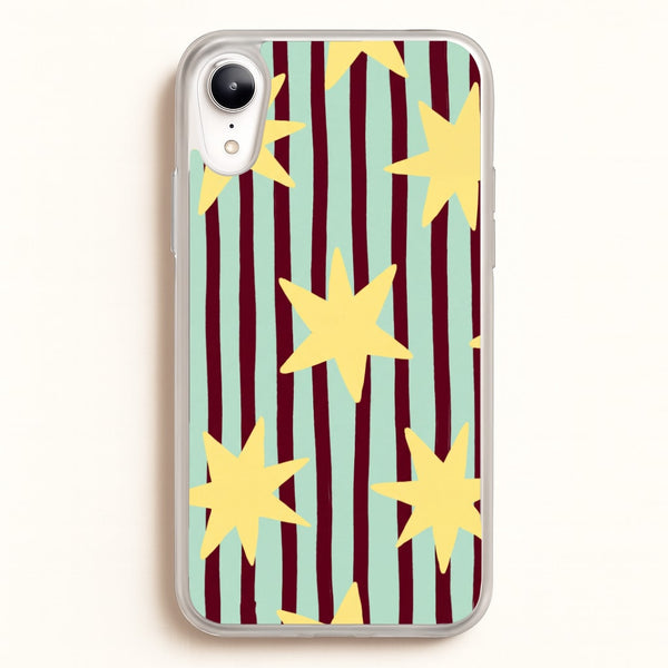 Butter Stars On Stripes Phone Case - iPhone XR / Standard
