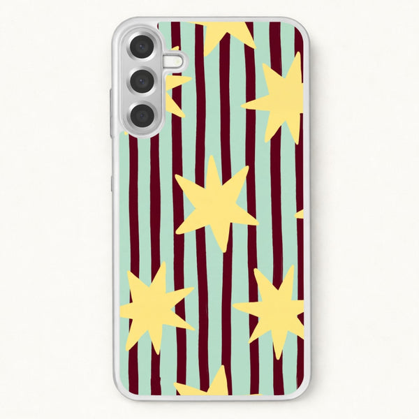 Butter Stars On Stripes Phone Case - Galaxy A37 / Standard