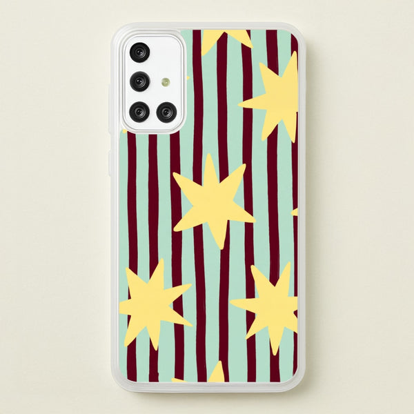 Butter Stars On Stripes Phone Case - Galaxy A71 / Standard