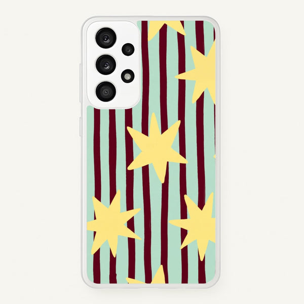 Butter Stars On Stripes Phone Case - Galaxy A33 / Standard