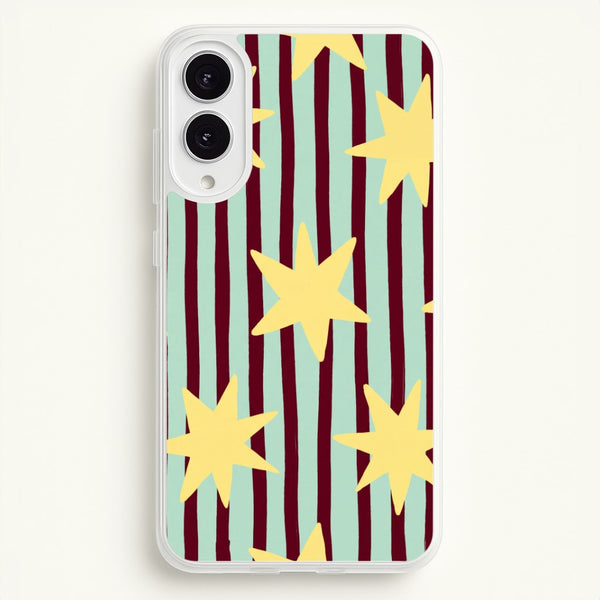 Butter Stars On Stripes Phone Case - Galaxy S25 Edge / Standard