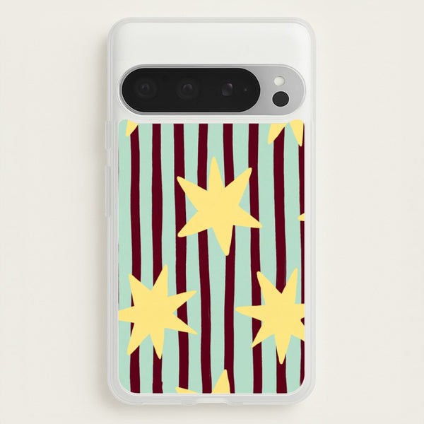 Butter Stars On Stripes Phone Case - Google Pixel 9 Pro XL / Standard