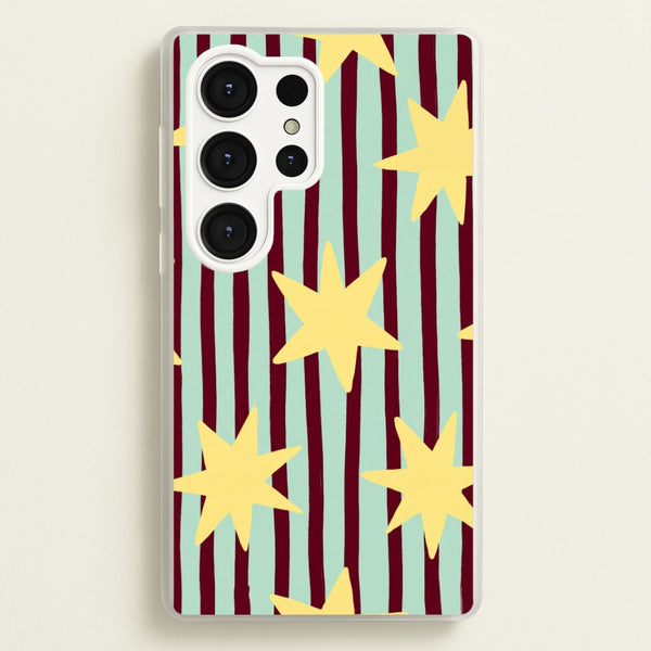 Butter Stars On Stripes Phone Case - Galaxy S25 Ultra / Standard