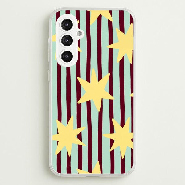 Butter Stars On Stripes Phone Case - Galaxy S23FE / Standard