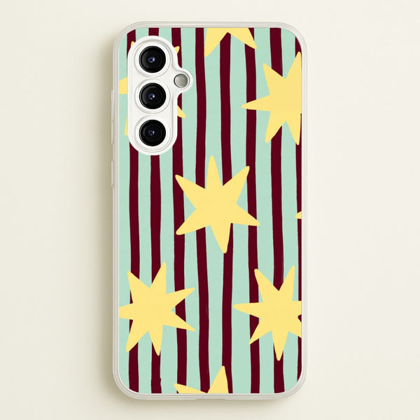 Butter Stars On Stripes Phone Case - Galaxy A54 / Standard