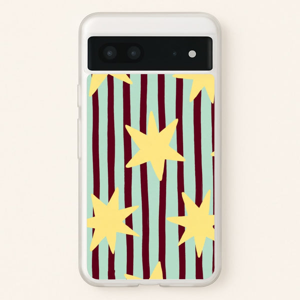 Butter Stars On Stripes Phone Case - Google Pixel 7 / Standard