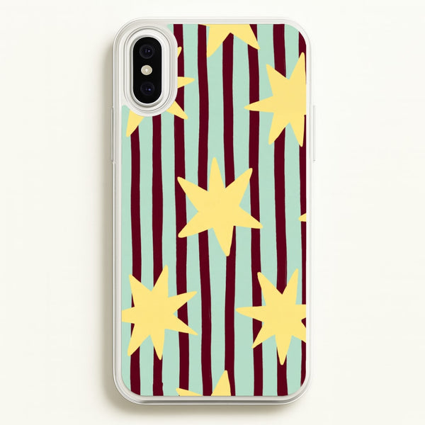Butter Stars On Stripes Phone Case - iPhone XS Max / Standard