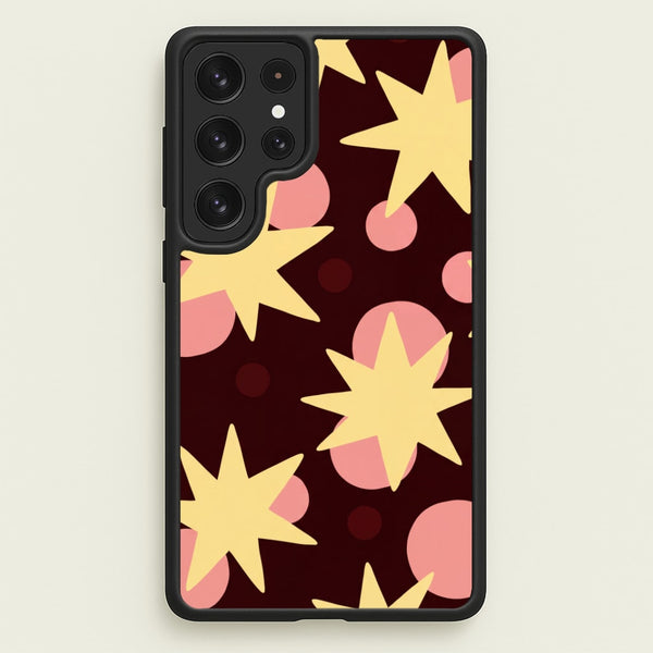 Cherry Stars And Spots Phone Case - Galaxy S23 Ultra / Standard