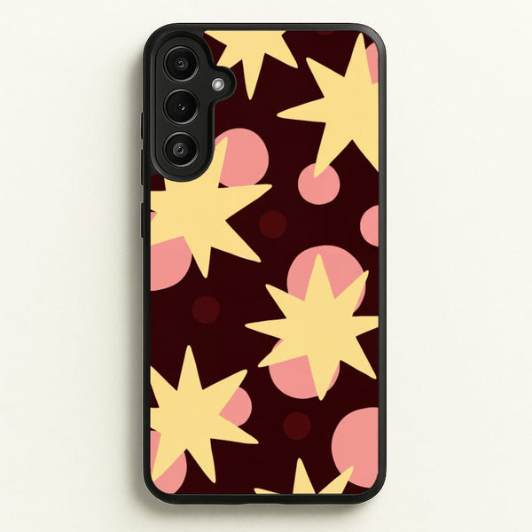 Cherry Stars And Spots Phone Case - Galaxy A34 / Standard