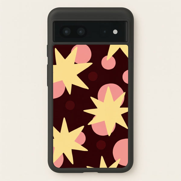 Cherry Stars And Spots Phone Case - Google Pixel 7 / Standard