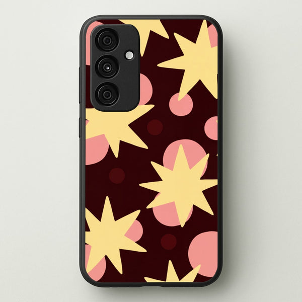 Cherry Stars And Spots Phone Case - Galaxy A35 / Standard