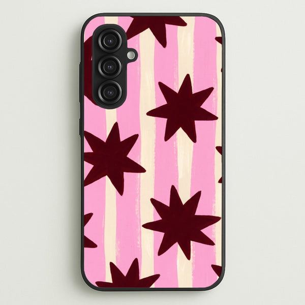 Painted Stripes And Stars Phone Case - Galaxy S23FE / Standard