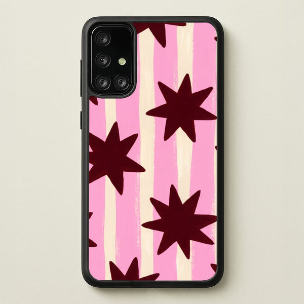 Painted Stripes And Stars Phone Case - Galaxy A71 / Standard