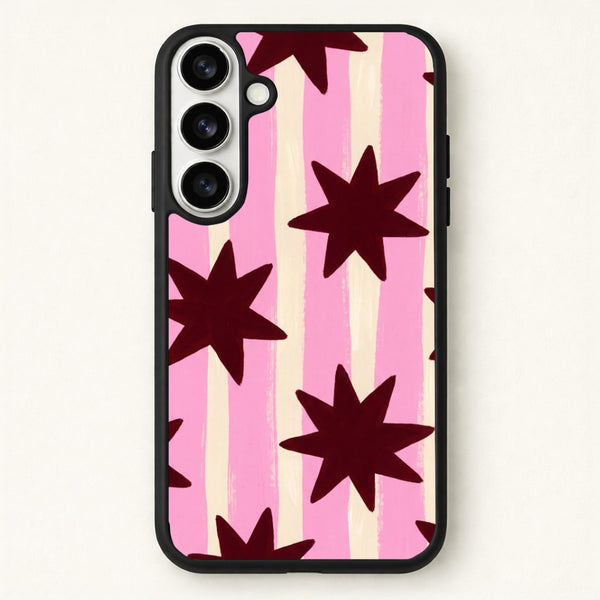 Painted Stripes And Stars Phone Case - Galaxy S26 / Standard
