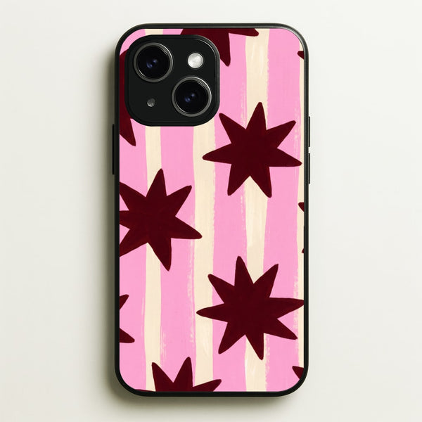 Painted Stripes And Stars Phone Case - iPhone 15 / Standard