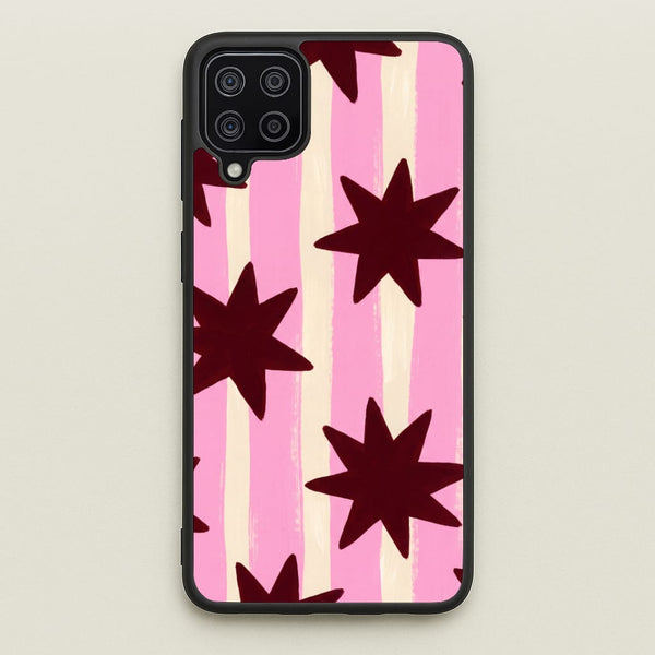 Painted Stripes And Stars Phone Case - Galaxy A12 / Standard