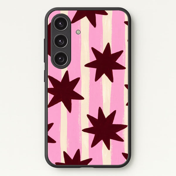 Painted Stripes And Stars Phone Case - Galaxy S25 / Standard