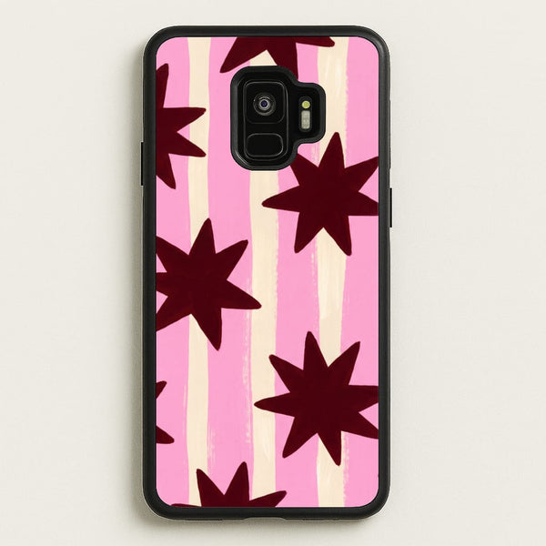 Painted Stripes And Stars Phone Case - Galaxy S9 / Standard