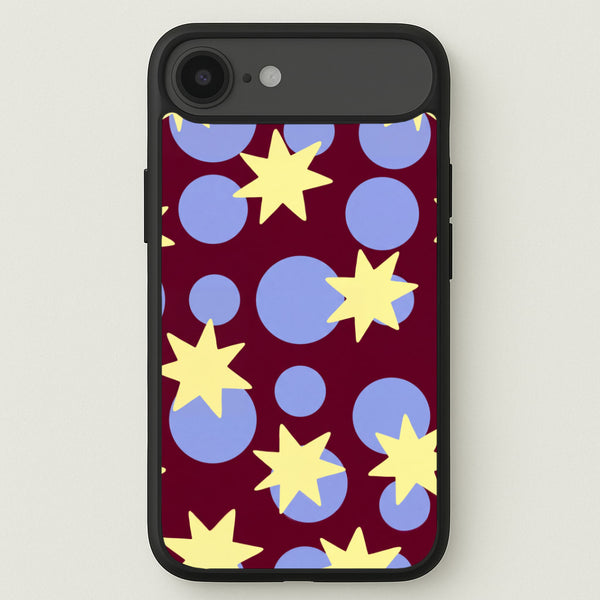 Butter Stars On Burgundy Phone Case - iPhone 17 Air / Standard