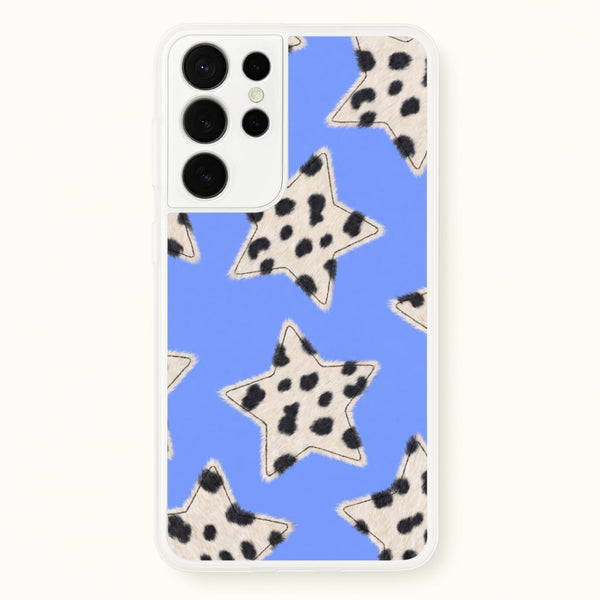 Fuzzy Cow Stars Phone Case - Galaxy S21 Ultra / Standard