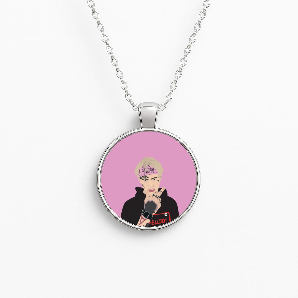 Pink Bandana - Peep Necklace