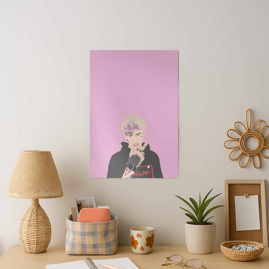 Pink Bandana - Peep Art Print