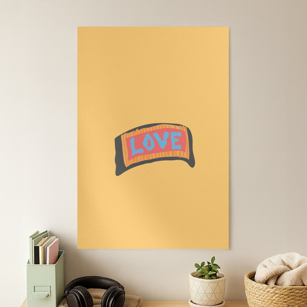 Orange Love - Lil Peep Poster