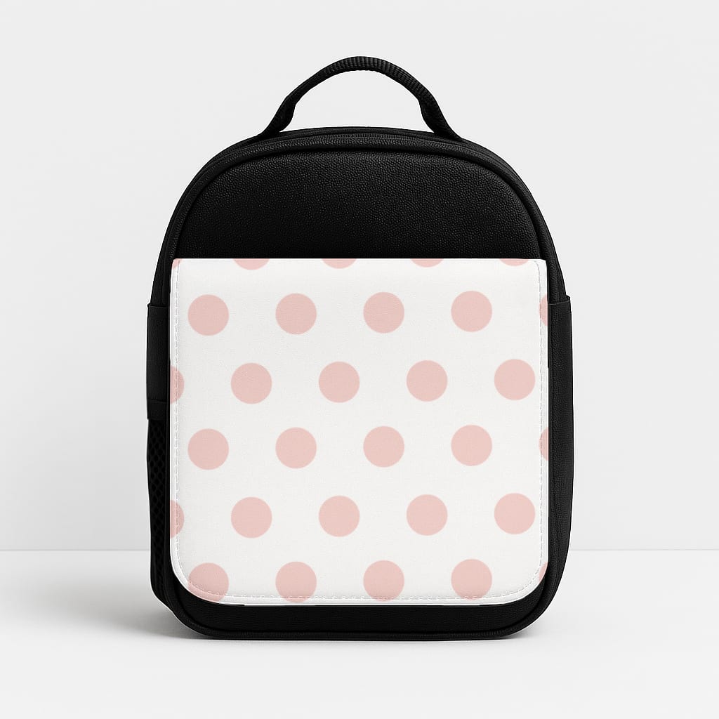 Pink Polka Personalised Insulated Lunchbox