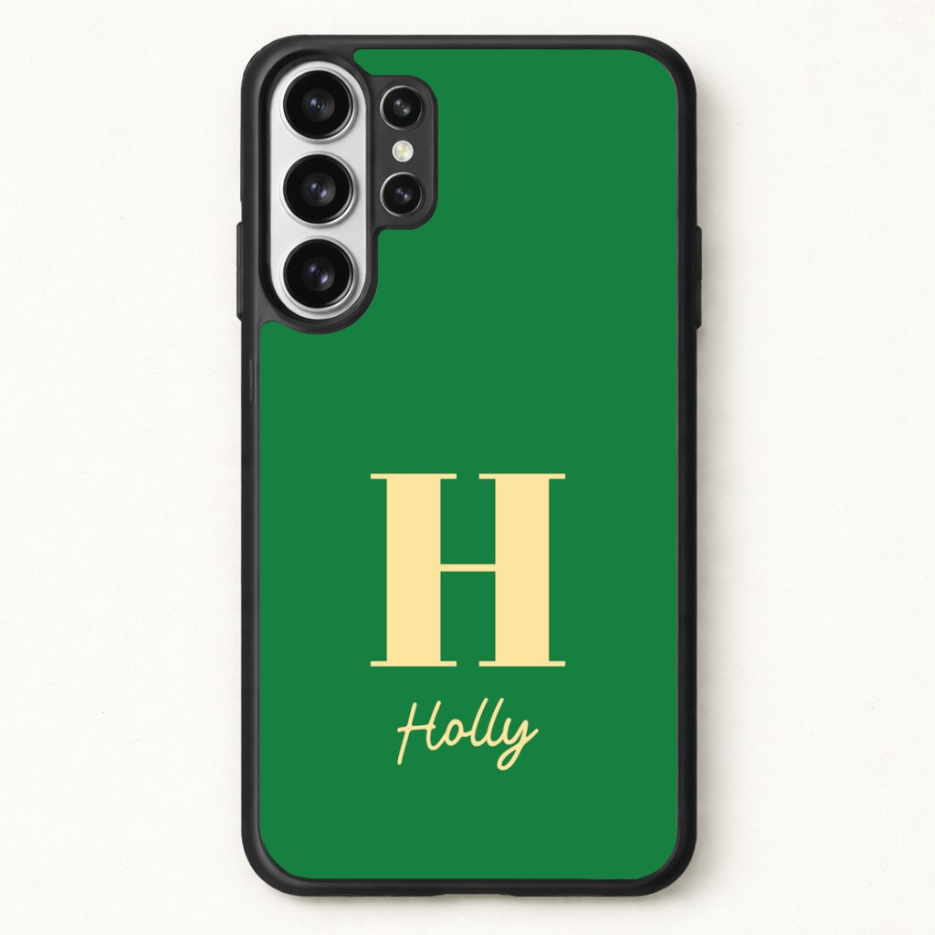 Dark Green Personalised Name Phone Case for Galaxy S26 Ultra