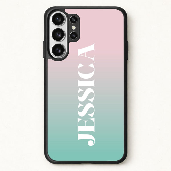 Gradient Personalised Name Phone Case for Galaxy S26 Ultra