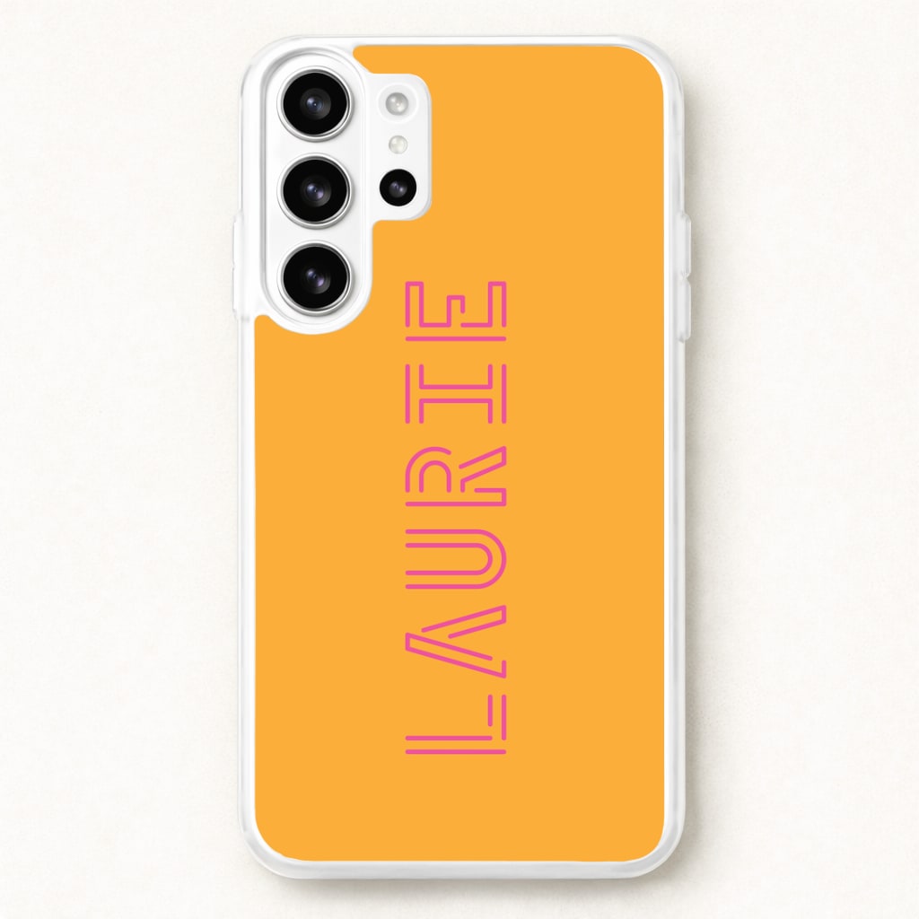 Neon Sign Personalised Name Phone Case for Galaxy S26 Ultra