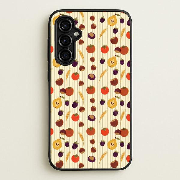 Persimmon Harvest Pattern Phone Case - Galaxy A54 / Standard