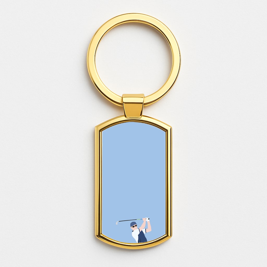 Svensson - Golf Gold Keyring